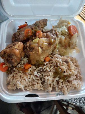 Brown stew chicken