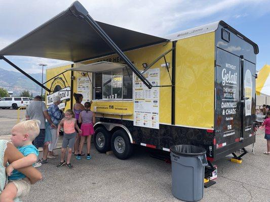 Local seasonal food truck Karie Anne's, grand opening July 2024.