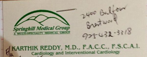 Dr Reddy-Cardiologist