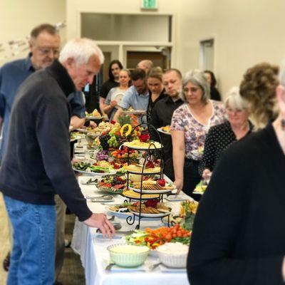 Appetizer Buffet at the Boys and Girls Club of North Kitsap Garden Party & Auction