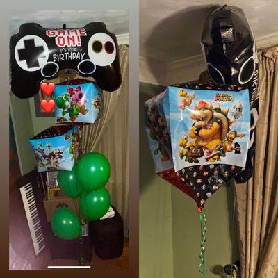 BEFORE & AFTER: The balloons have lasted for an entire month!