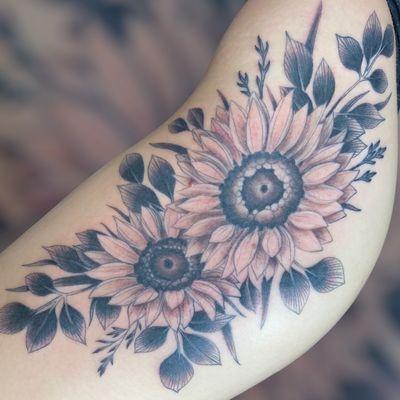 Black and Grey Floral