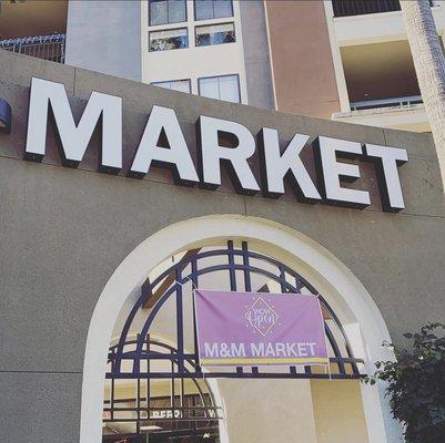 M&M Market - Qualcomm and rio San Diego dr near the rio vista trolley stop inside the promenade rio vista apartments