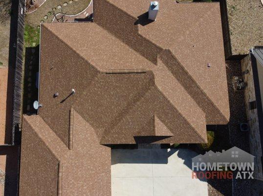 Asphalt Shingle Roof Project in Round Rock TX contact us for a free estimate.