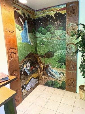 Beautiful Mural in prayer room