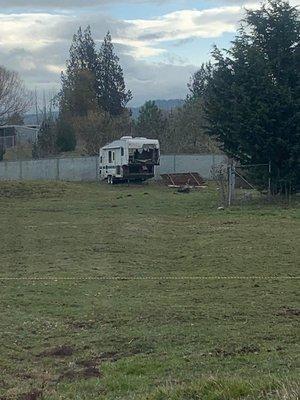 One of the many pieces of hazardous junk in the pasture