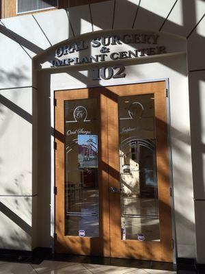 The main door .... with sun streaming in.