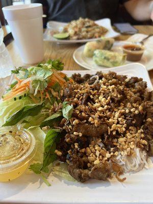 My Favorite- Pork Salad (or bun thit nuong).  Really good!