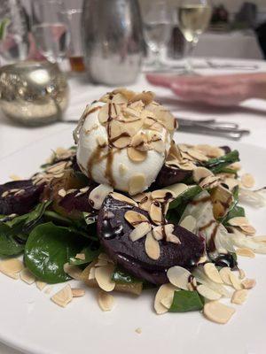 Beet Burrata salad