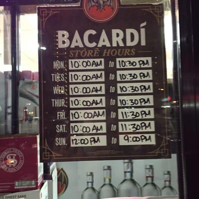 Store hours