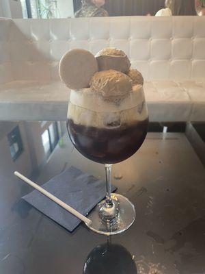 Espresso martini with whipped coffee ($18)