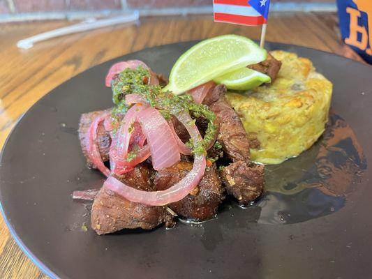 Carne Frita with Mofongo!