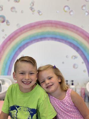 Sibling haircuts!