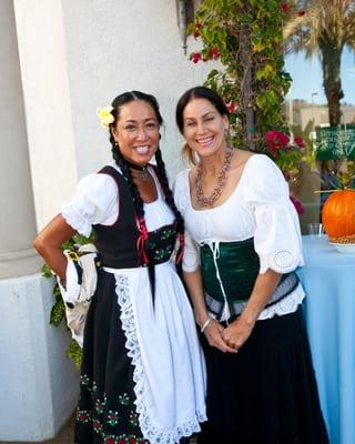 Oktoberfest party with Bratwurst and Oompah Band