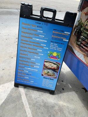 Food menu