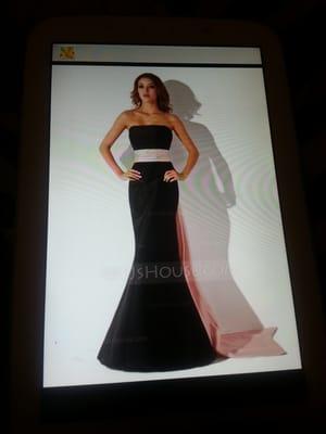 What my dress should of looked like.