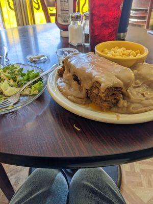 Thursday special. Meat loaf/ vegi/smashed taters/gravy...  HUGE serving of meat loaf