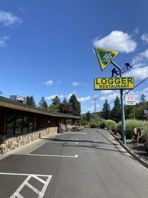 The Logger signage and exterior