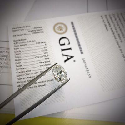 Newest Oval - 1.93ct. G color SI1 clarity GIA Certified - Ideal Cut