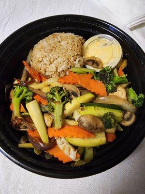 Hibachi veggies and rice