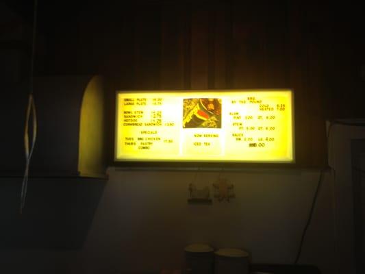 Small Menu Board