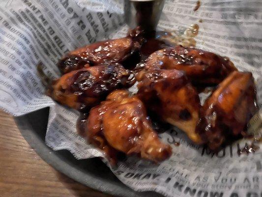 Traditional BBQ chicken wings