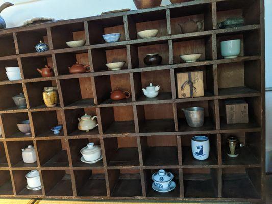 Wall of pots