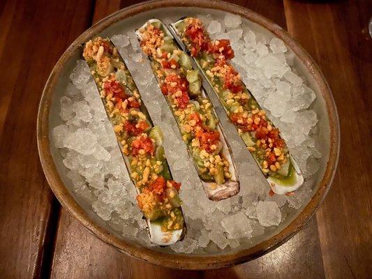 Razor Clam Ceviche