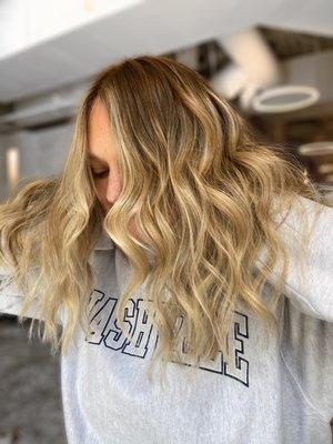 Warm balayage