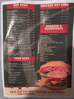 Menu 1/3