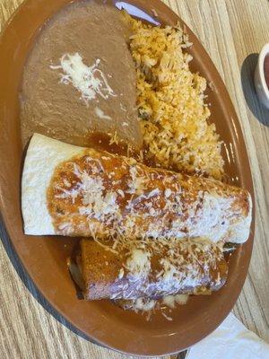 2 Entrees and 2 Sides Build Your Own Combo. Grilled Chicken Enchiladas Beef Burrito