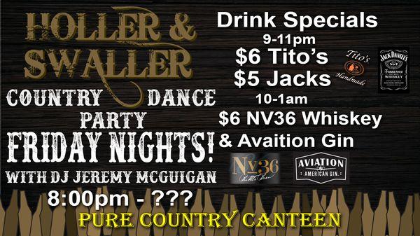 Friday Country Dance Party w/ DJ Jeremy!