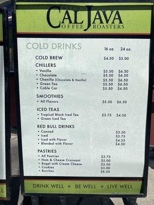 Cold drinks