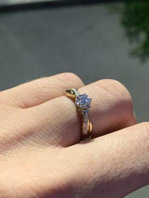 Engagement ring from bauble patch in Comstock park, MI.