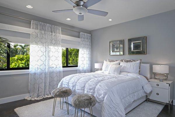 Light and bright guest bedroom