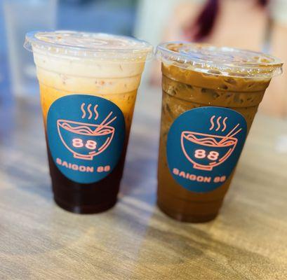 Thai Tea and Vietnamese Coffee