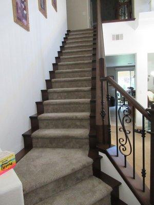 New carpet installation, Staircase renovation by Nevada Stairs