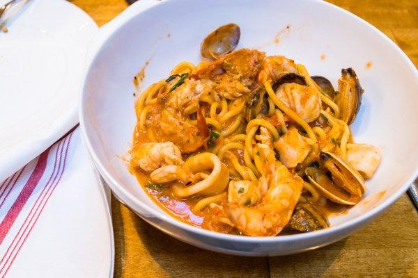 pasta special: seafood