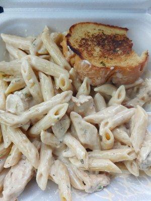 Garlic chicken Alfredo