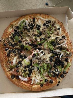 Vegetarian pizza