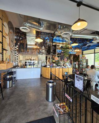 The coffee bar and cafe