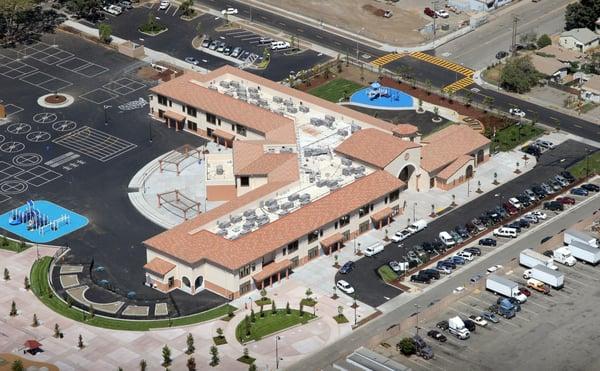 An aerial pic we took after we finished construction.