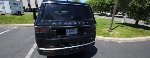 The back of the car is just as dirty as when I entered their car wash.