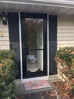 New ProVia front storm door professionally installed by TAC Home Improvements