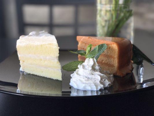 Please try our fresh bake home-made style Fresh coconut cake and Thai tea cake!!