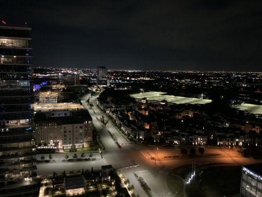 The view from my balcony at night.