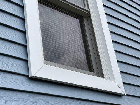 Clean and durable window trim can be done to mimic composite