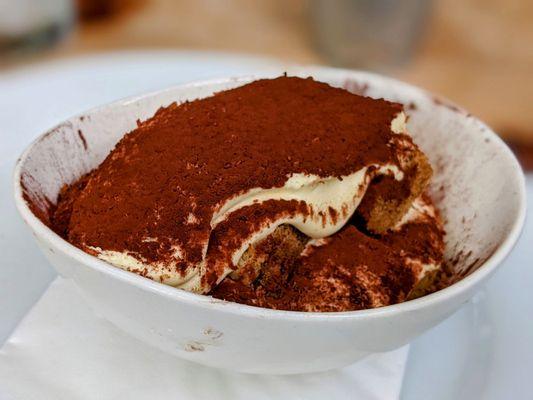 March 27 2022; Tiramisù ($9).