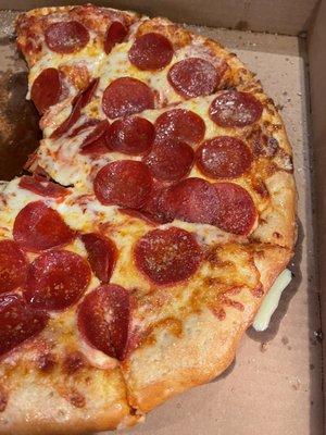 Pepperoni pizza