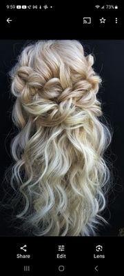 This is the kind of style and curl that I was after and paying $100 for!!